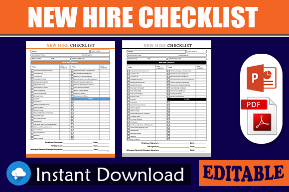 New Employee Onboarding Checklist Template
